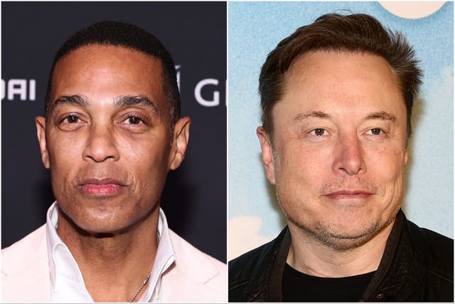 <p>Don Lemon (left) and Elon Musk</p>