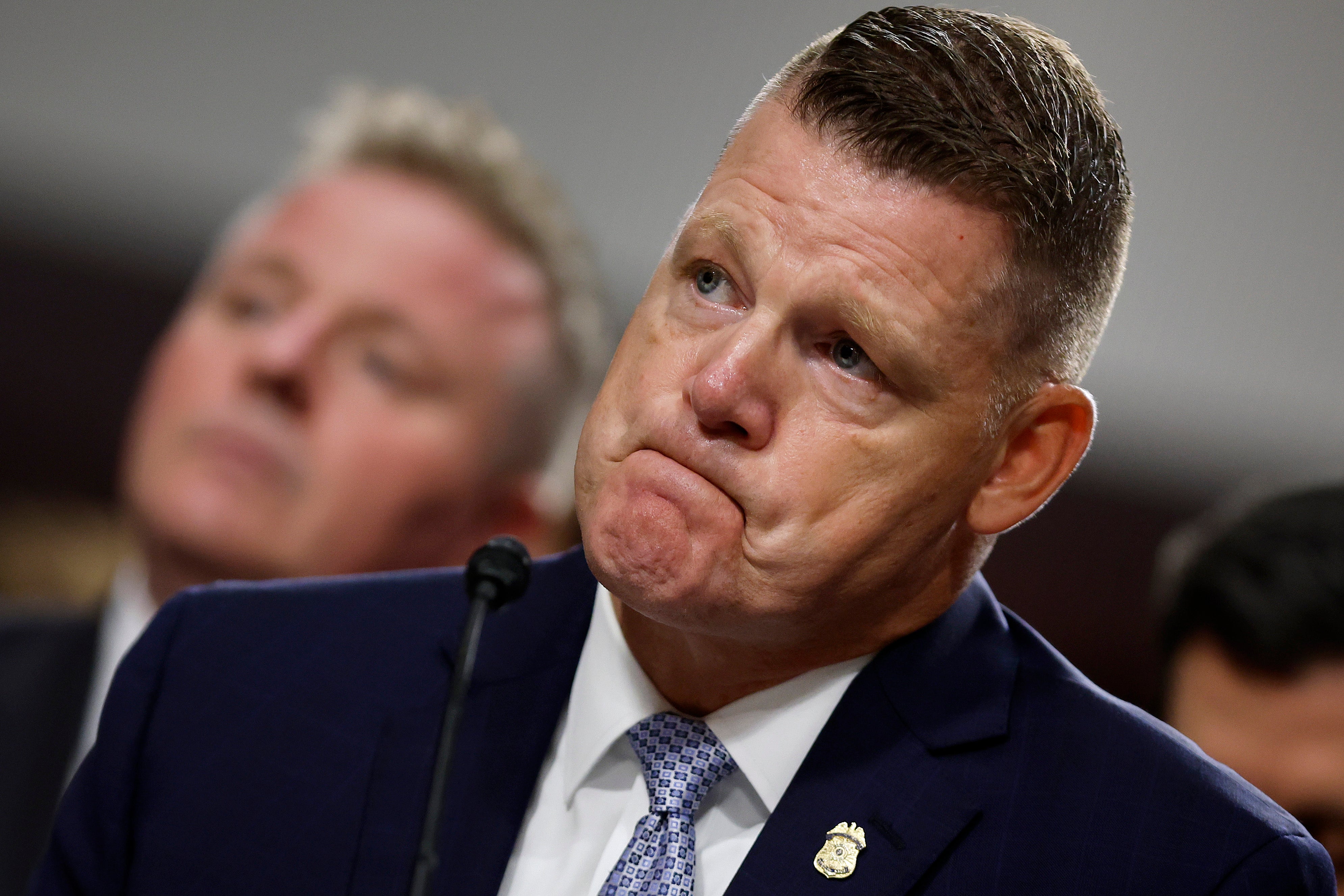 Acting Secret Service director Ronald Rowe testifies to members of Congress on July 30 about security failures at a Donald Trump rally