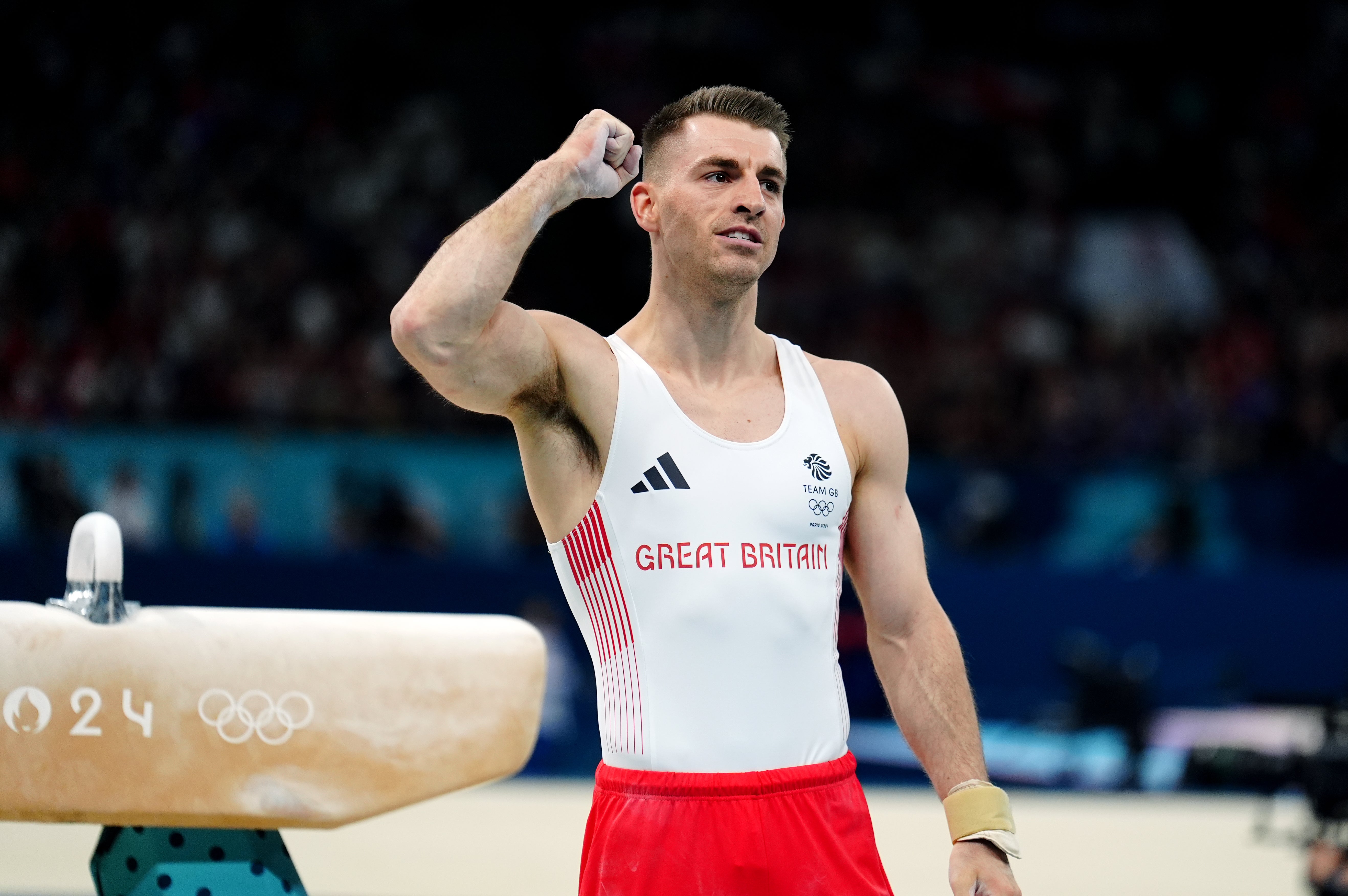 Great Britain’s Max Whitlock is in action on Saturday (Mike Egerton/PA)