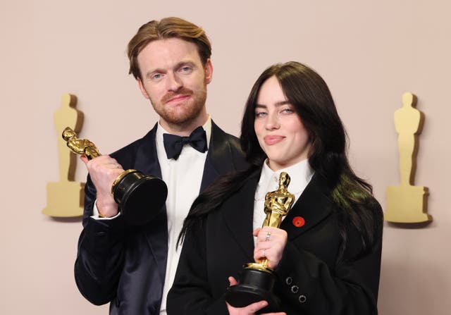 <p>Finneas and Billie Eilish</p>