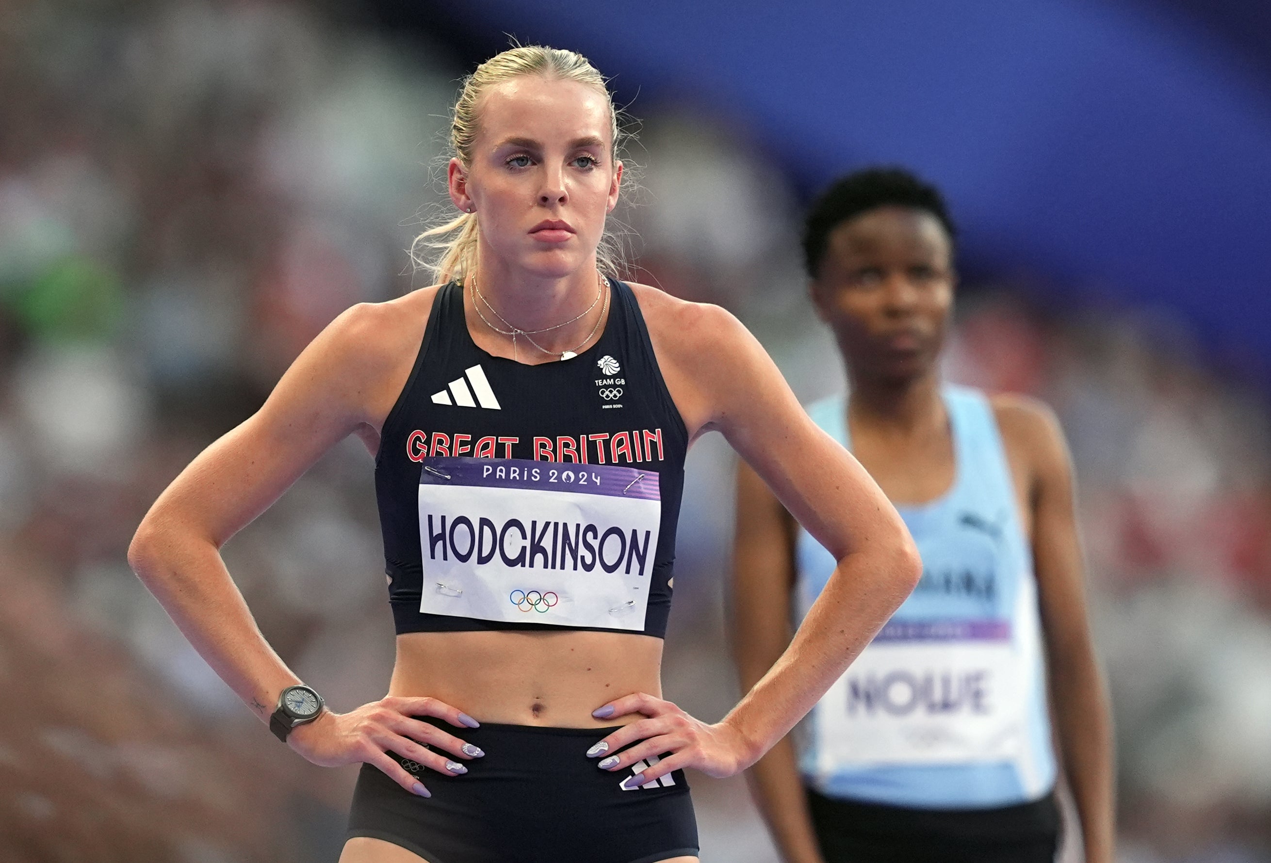 Great Britain's Keely Hodgkinson ahead of the Women's 800m heats