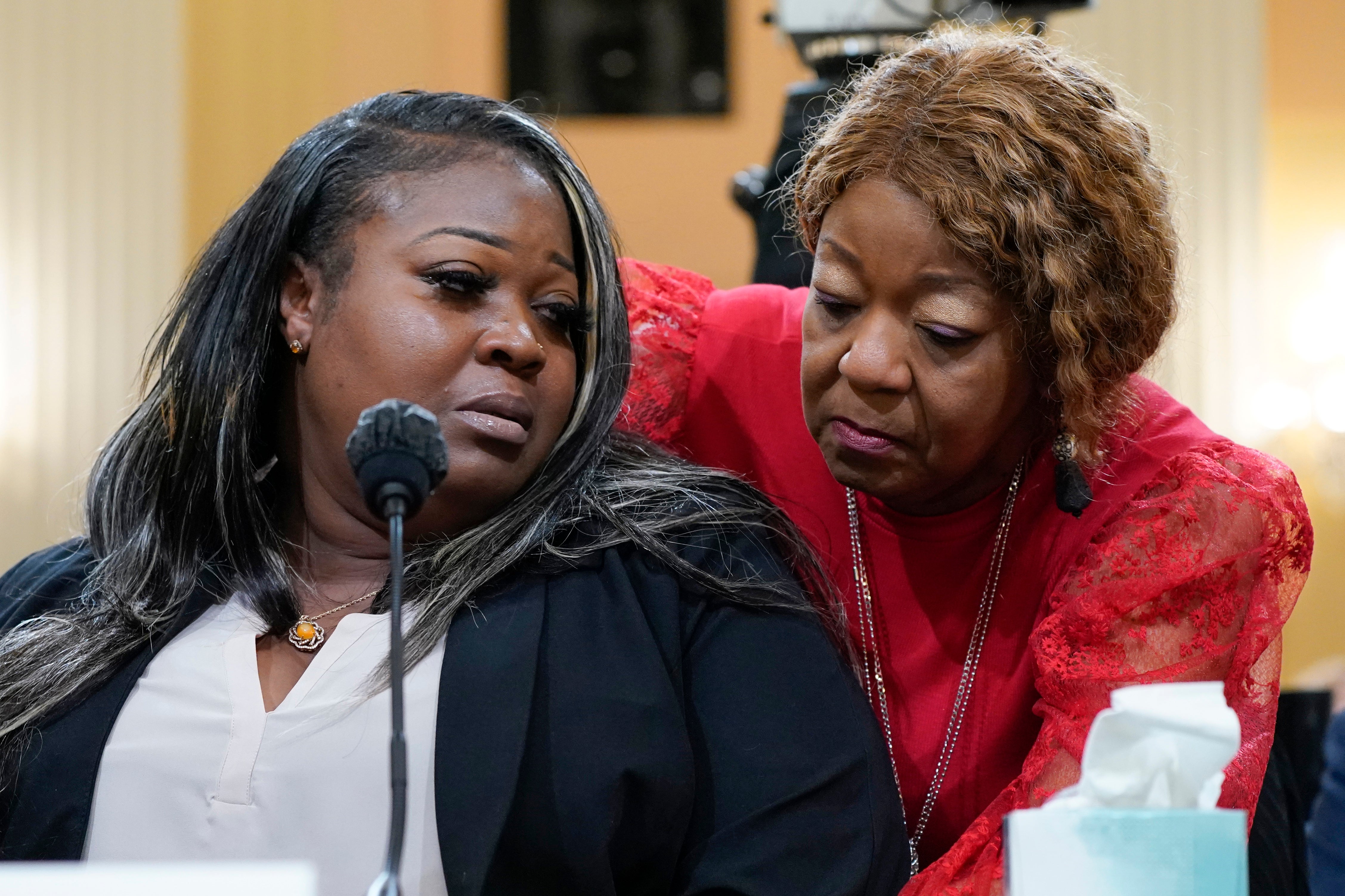 Former election workers Shaye, left, and Ruby Freeman testified to Congress about threats they faced during the 2020 presidential election. They later sued Giuliani for defamation, and a jury awarded them $148 million, prompting Giuliani to file for Chapter 11 bankruptcy.