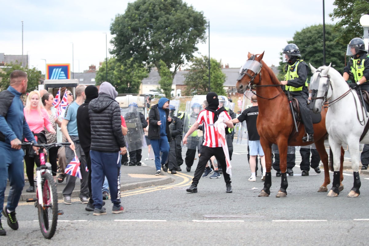 Sunderland condemn ‘shameful’ disorder following protest in city centre