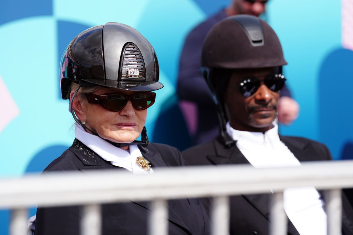 Snoop Dogg gone full-kit equestrian as he watches dressage at Paris Olympics