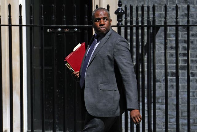 Foreign Secretary David Lammy repeated calls for UK citizens in Lebanon to ‘leave now’ (Jordan Pettitt/PA)