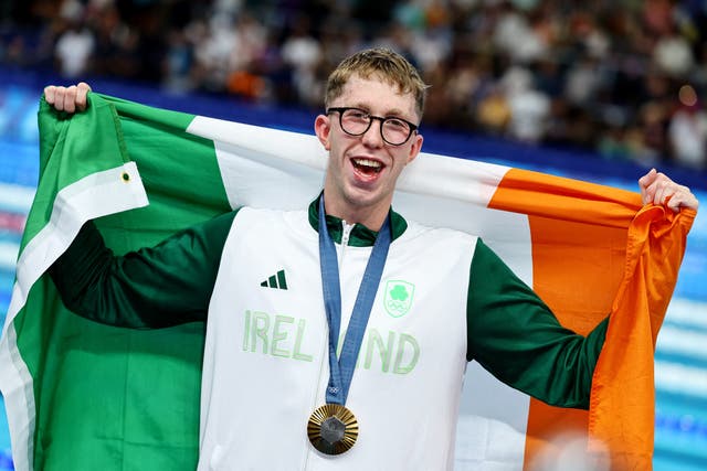 <p>Daniel Wiffen se convirtió en el primer irlandés en ganar el oro olímpico en natación </p>