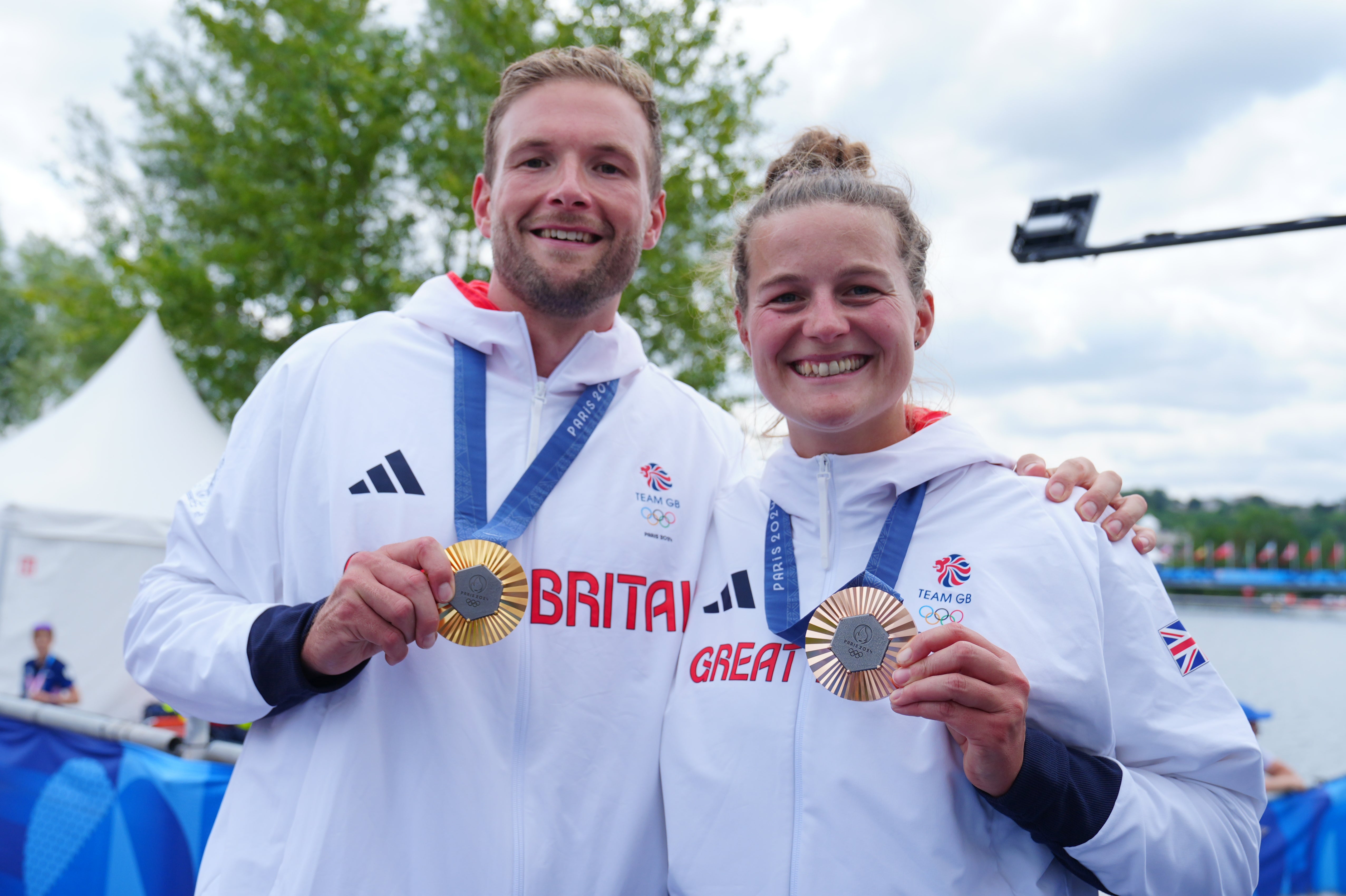 Emily and Tom Ford both won Olympic medals on the final day of rowing at Paris 2024