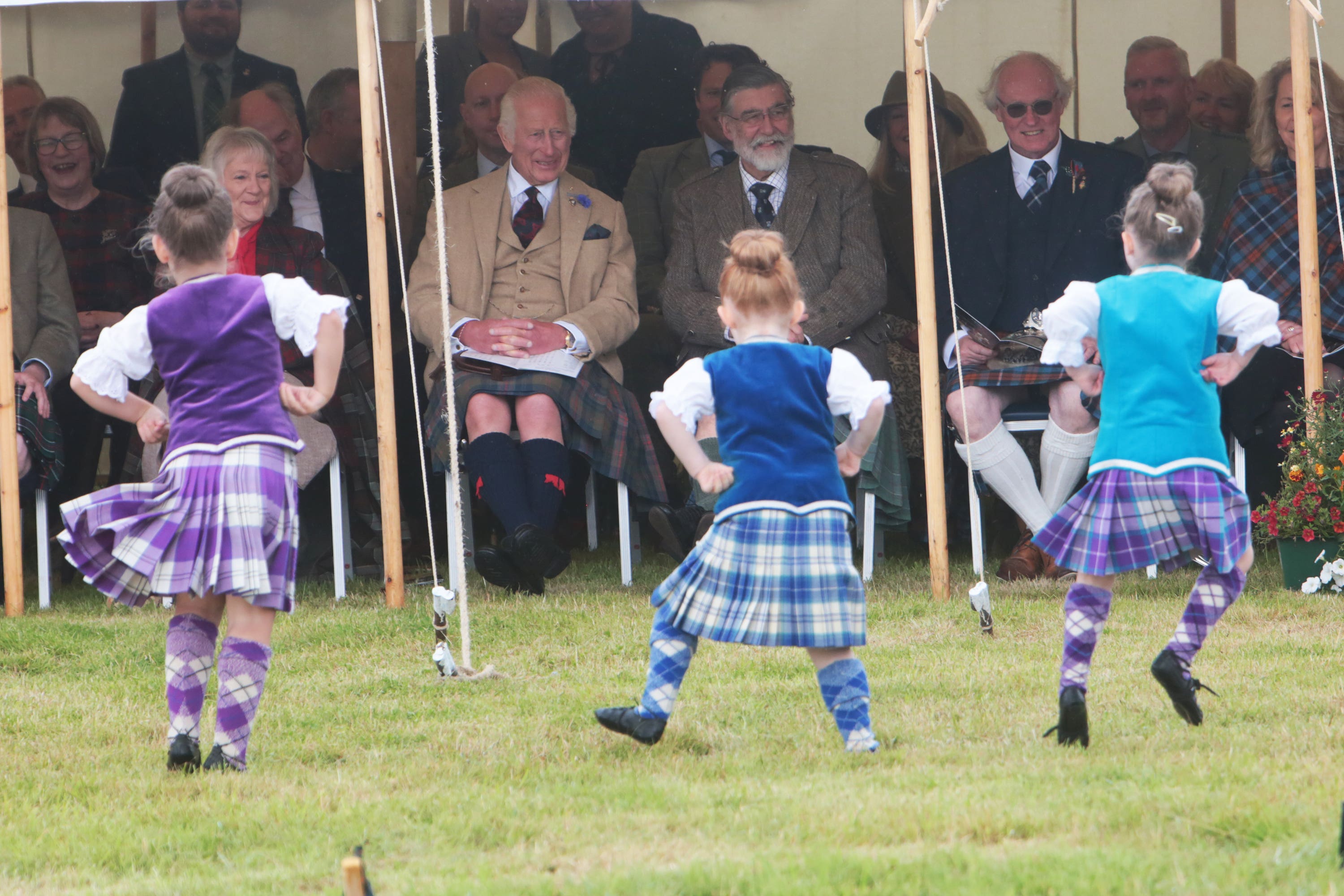 The King attended Mey Highland Games on Saturday (Robert MacDonald/PA)