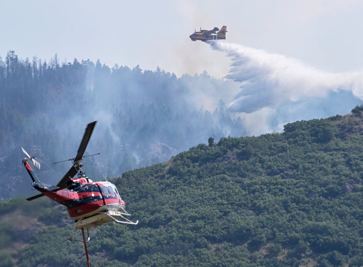 Firefighters continue battling massive wildfire in California ahead of thunderstorms, lightning