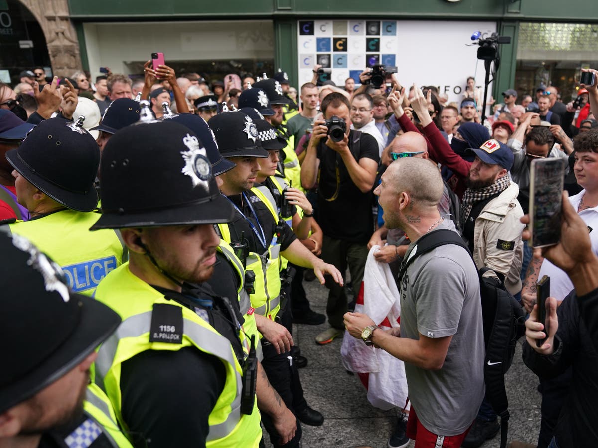 Police warn of more violence today as far-right riots erupt across UK – live