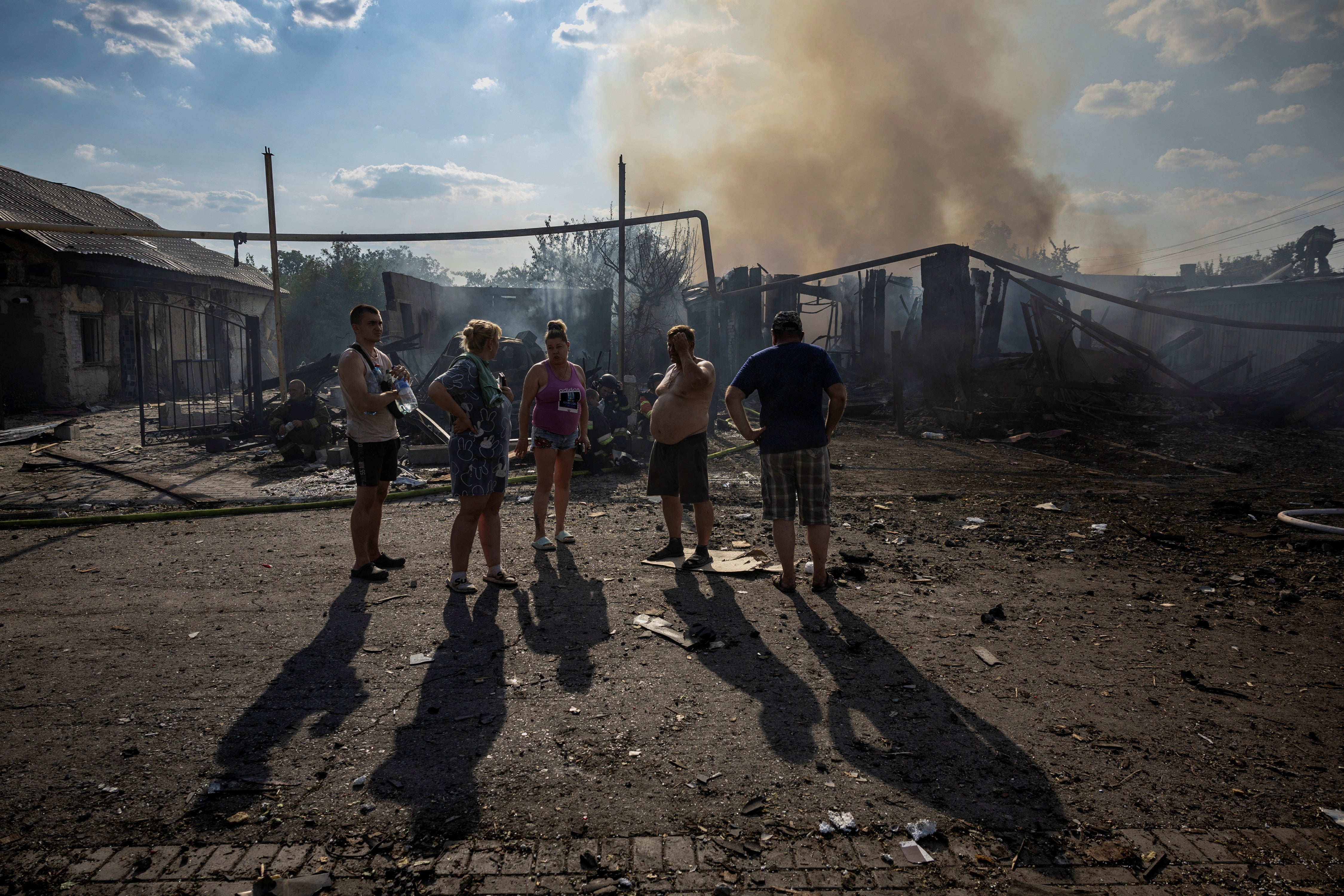 Russian strike on a residential area in Pokrovsk