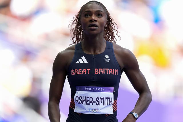 Dina Asher-Smith was third quickest in the women’s 200 metres heats (Martin Rickett/PA)