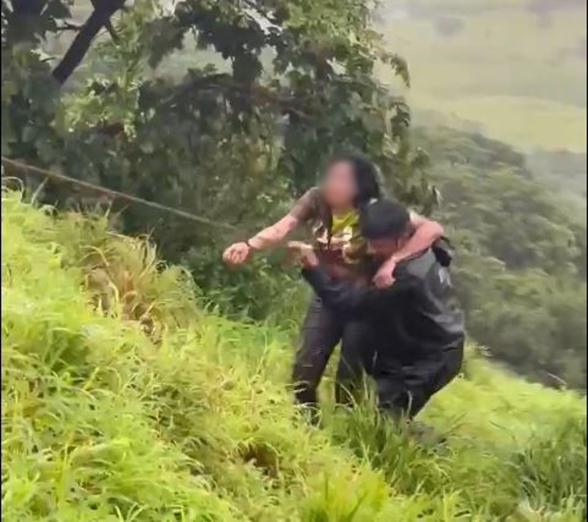 Woman, 29, rescued after falling into 100ft deep gorge while taking selfie