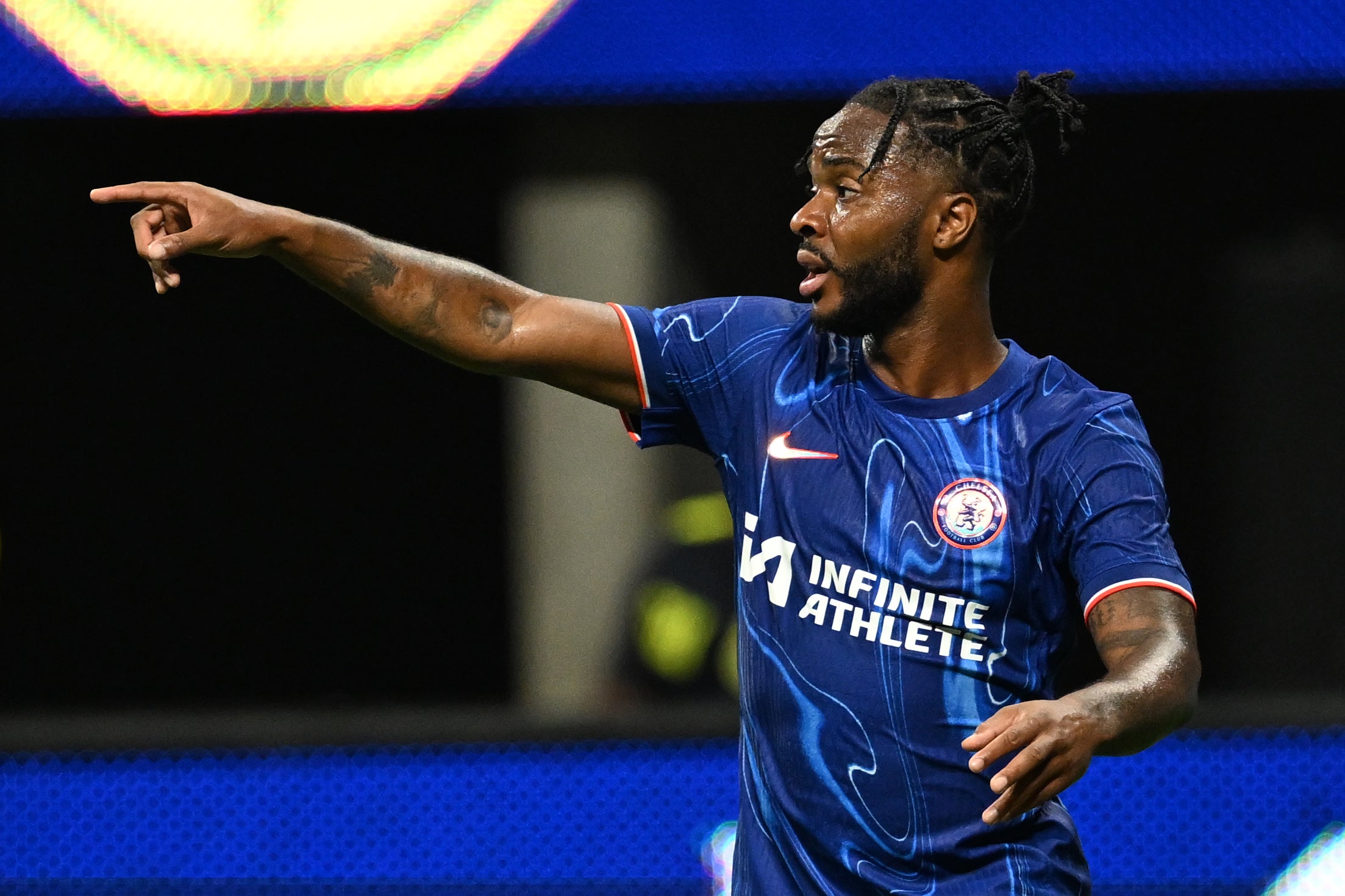 Raheem Sterling of Chelsea reacts during the Pre-Season Friendly