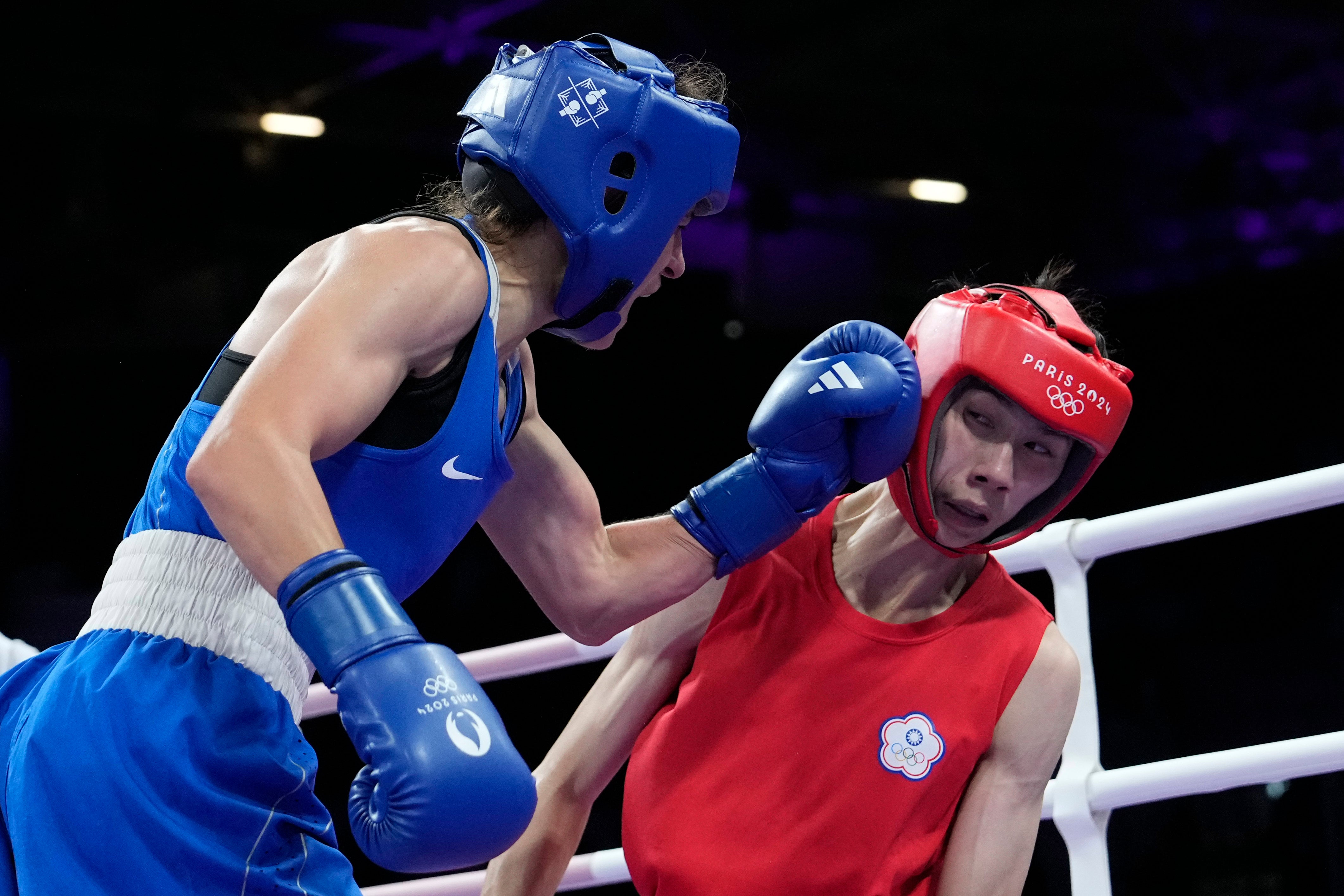 Lin Yu-ting (right) and Khelif have secured bronze medals at least in Paris