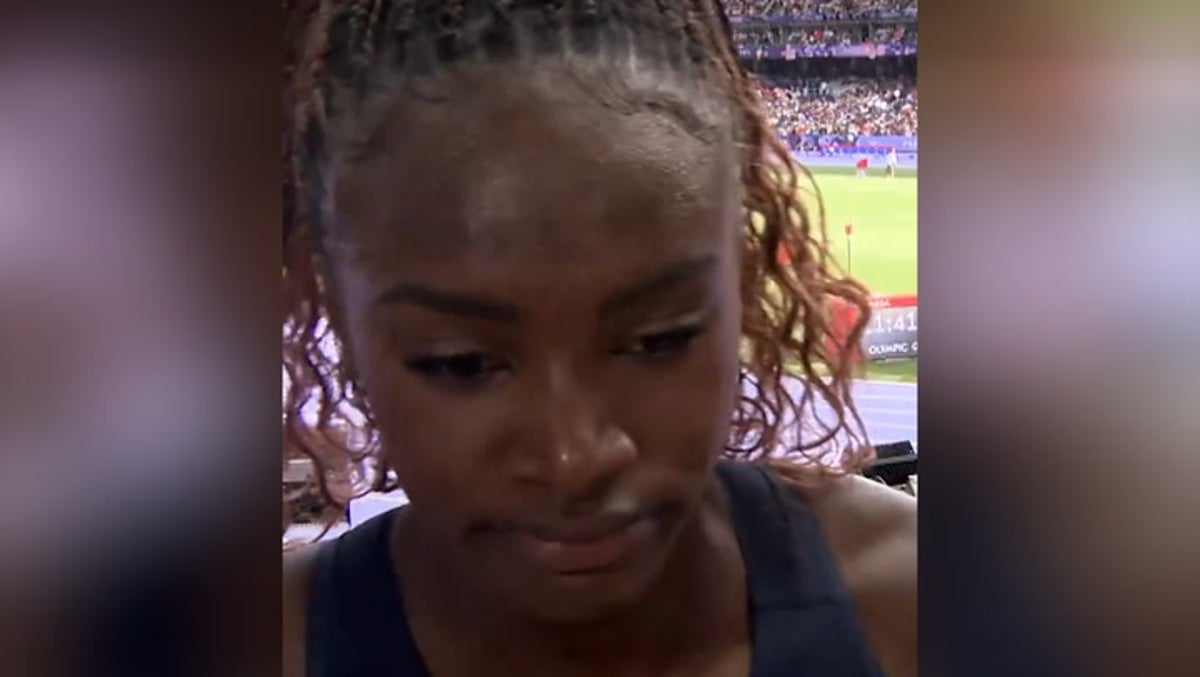 Tearful Dina Asher-Smith leaves interview after Olympics 100m heartbreak