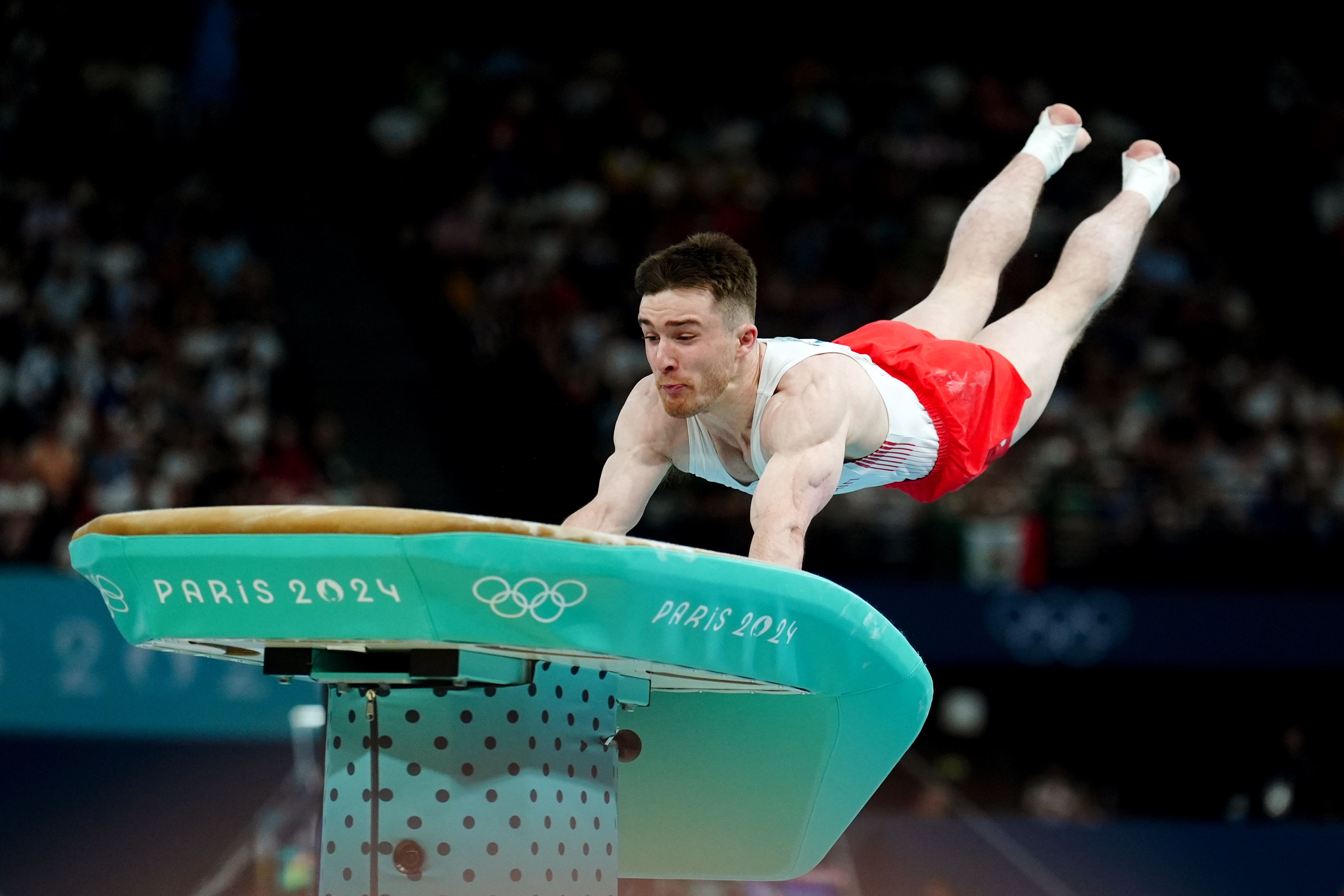 Harry Hepworth took bronze in the men’s vault (Mike Egerton/PA)