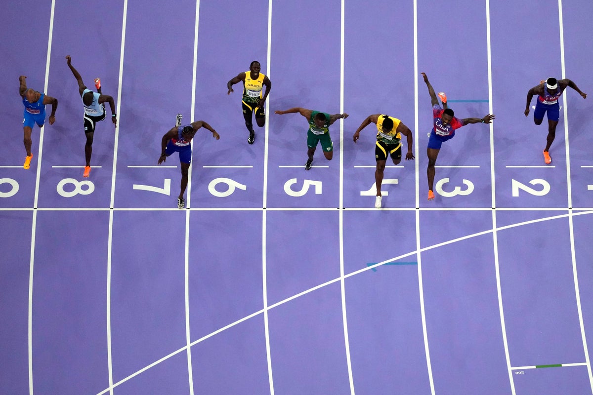 Noah Lyles wins Olympic 100 by five-thousandths of a second, among closest finishes in Games history