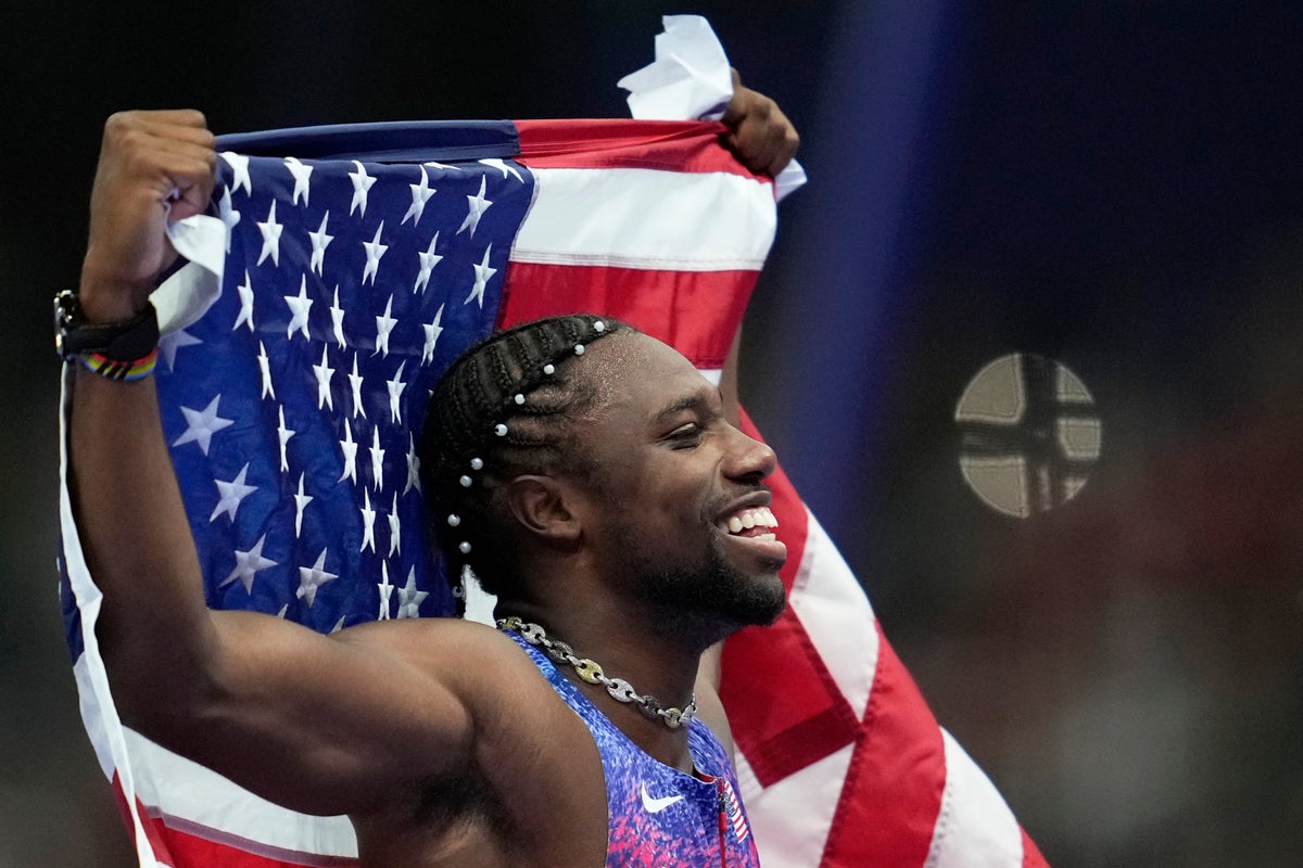 Noah Lyles reacts to winning dramatic 100m gold: ‘I’m a wolf among wolves’