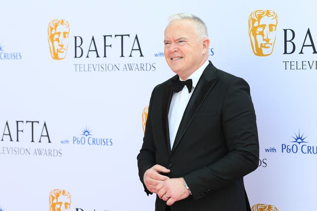 <p>Huw Edwards attends the 2023 Bafta TV Awards on 14 May 2023 in London</p>