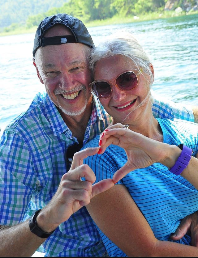 <p>Phillip with his wife Vanessa </p>