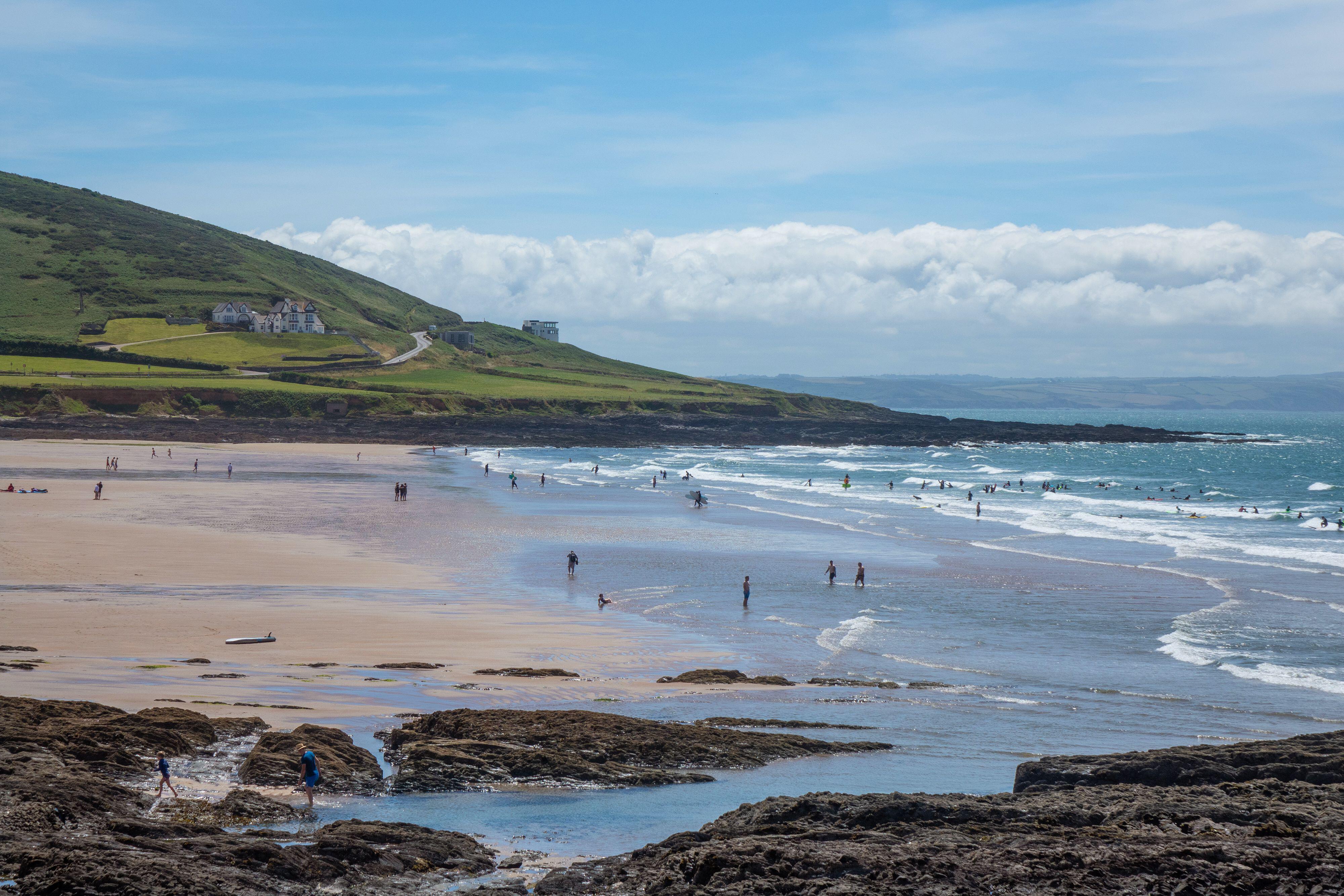 Croyde’s large beach is perfect for families looking to catch some waves