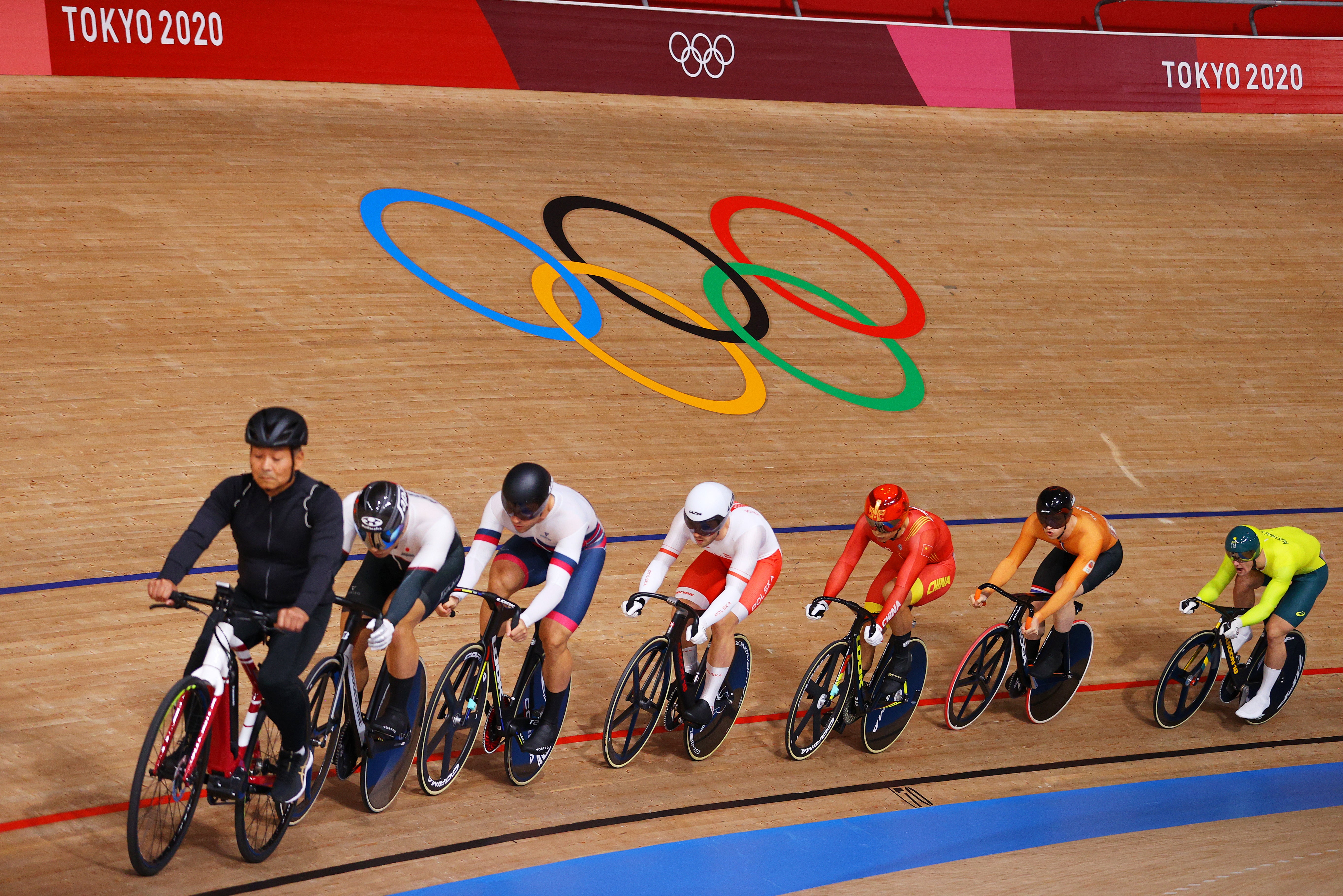 The keirin is one of a number of events in the track cycling programme in Paris