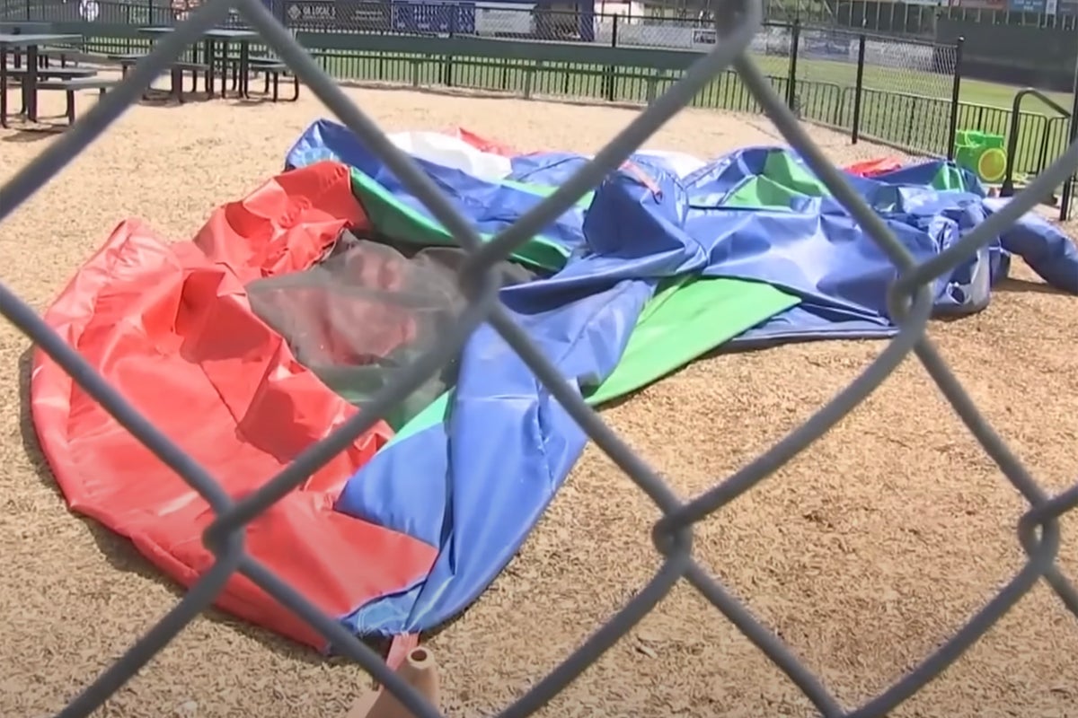 Tragedy as five-year-old boy killed when bounce house blown 15 to 20 feet into air