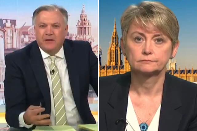 <p>Ed Balls courted controversy when he interviewed his wife Yvette Cooper for Good Morning Britain </p>