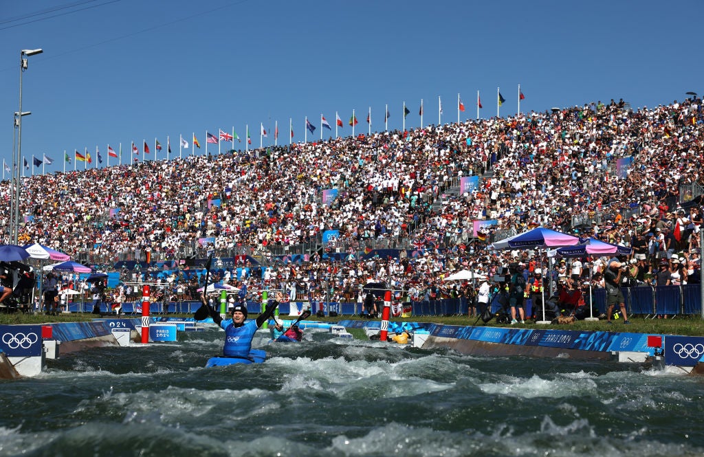 Mens kayak four in Paris