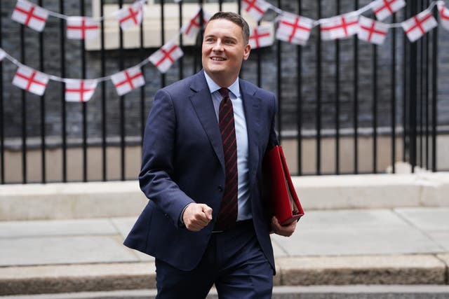 Health Secretary Wes Streeting recalled the emotion of walking up Downing Street after Labour’s General Election win, saying he almost burst into tears (Lucy North/PA)