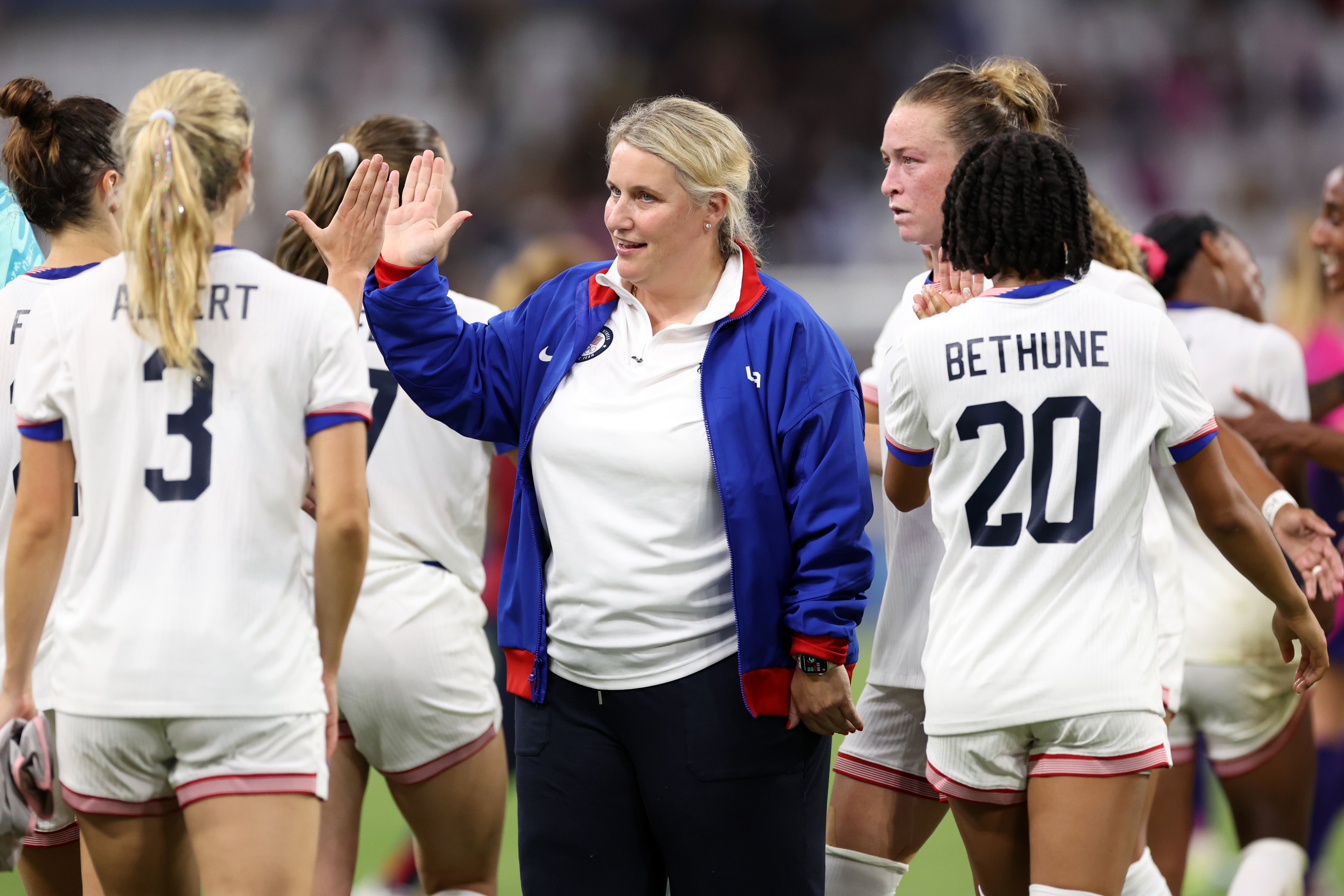 Emma Hayes has stuck with the same team throughout the group stages