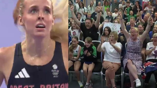 <p>Keely Hodgkinson’s friends and family’s reaction as runner wins 800m Olympic gold.</p>