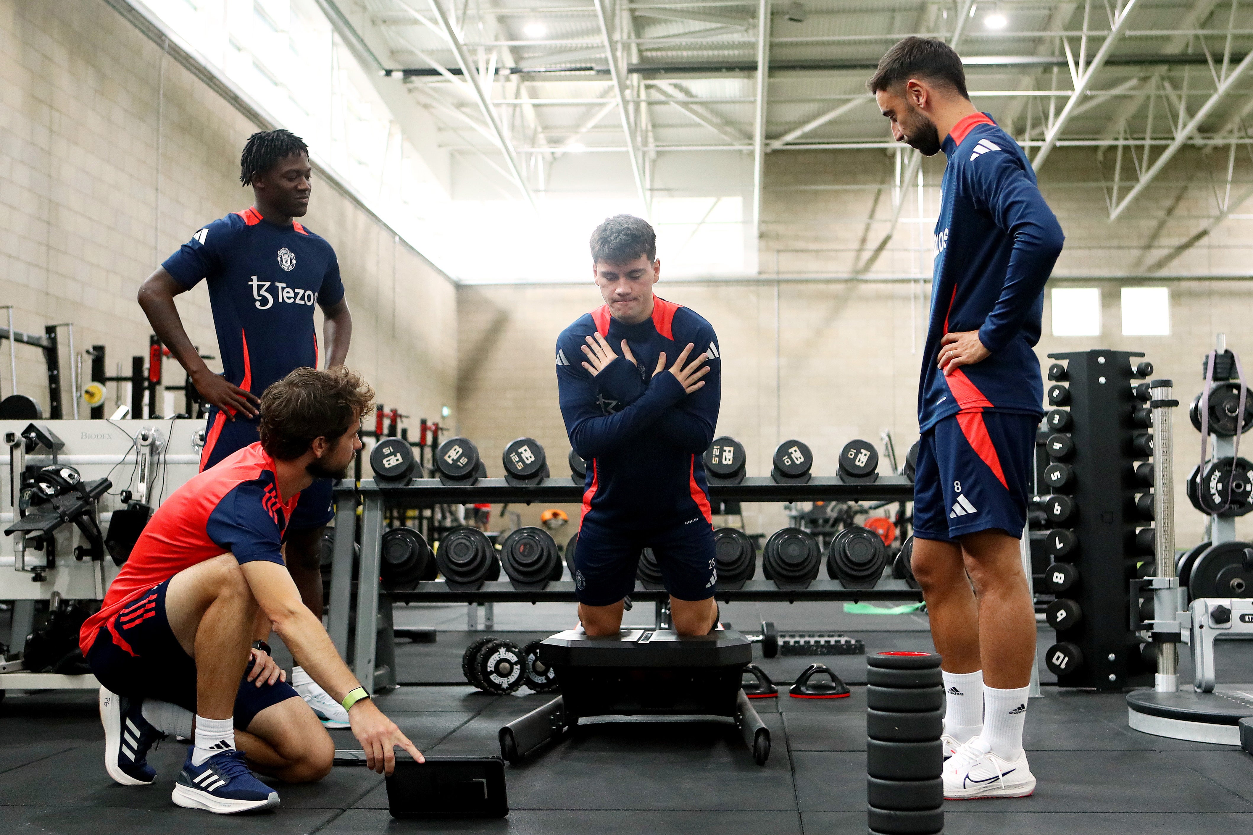 Mancheser United have a number of their big names back in training