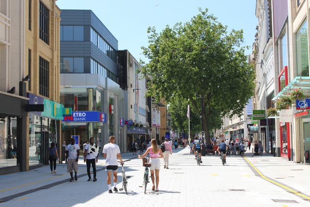 <p>Queen Street in Cardiff takes home the gold </p>