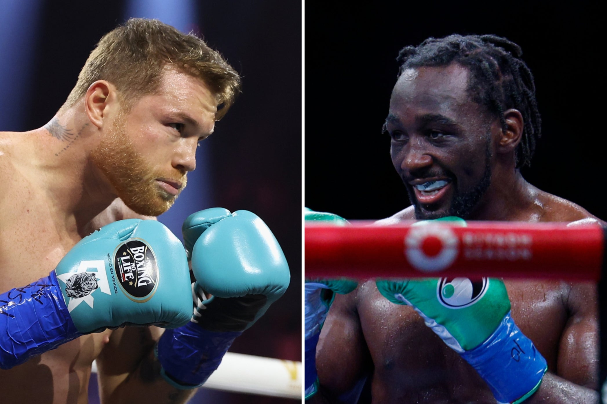 Saul 'Canelo' Alvarez (a sinistra) e Terence Crawford dovranno combattere a settembre