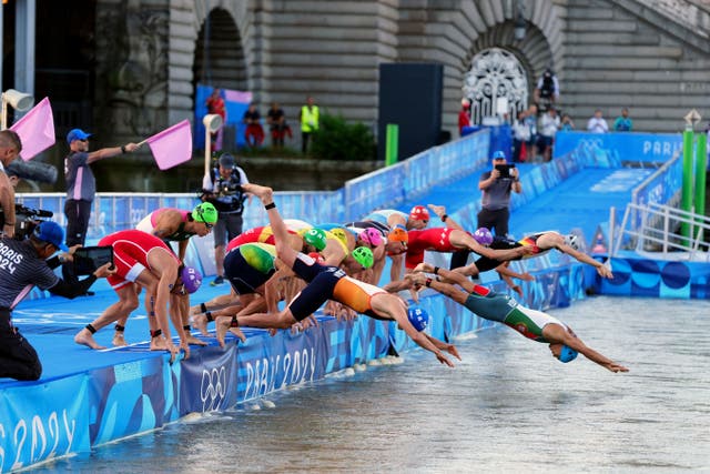 <p>The marathon swimming is due to be held in the River Seine in Paris </p>