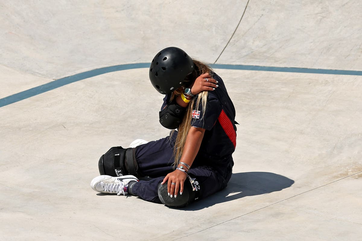 Sky Brown in skateboarding final