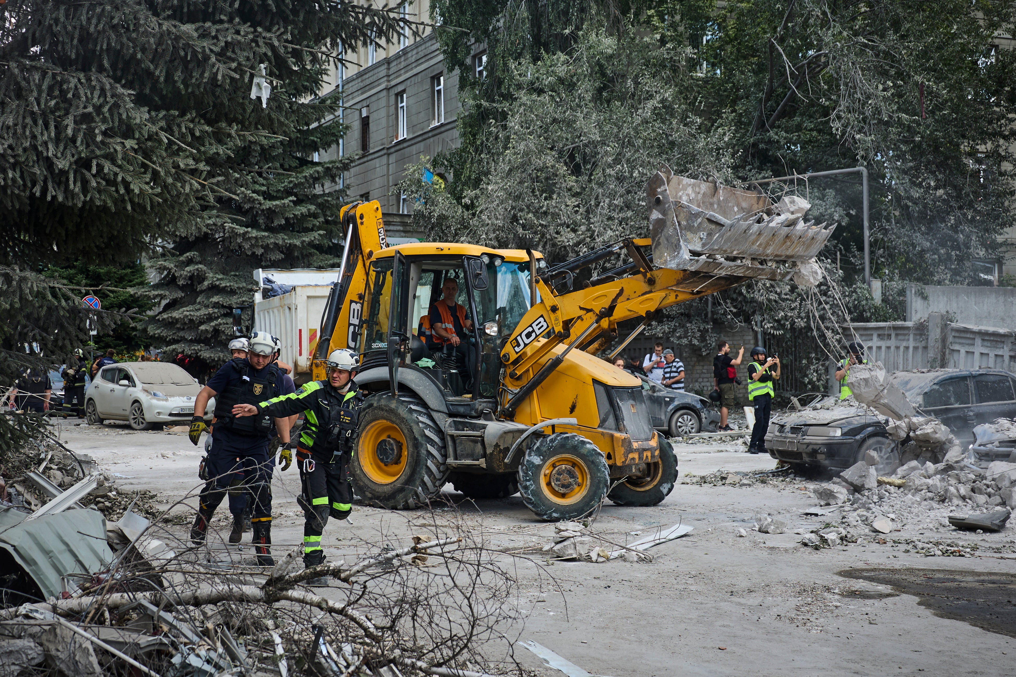 More pictures are emerging of the damage from Russia’s strikes on downtown Kharkiv