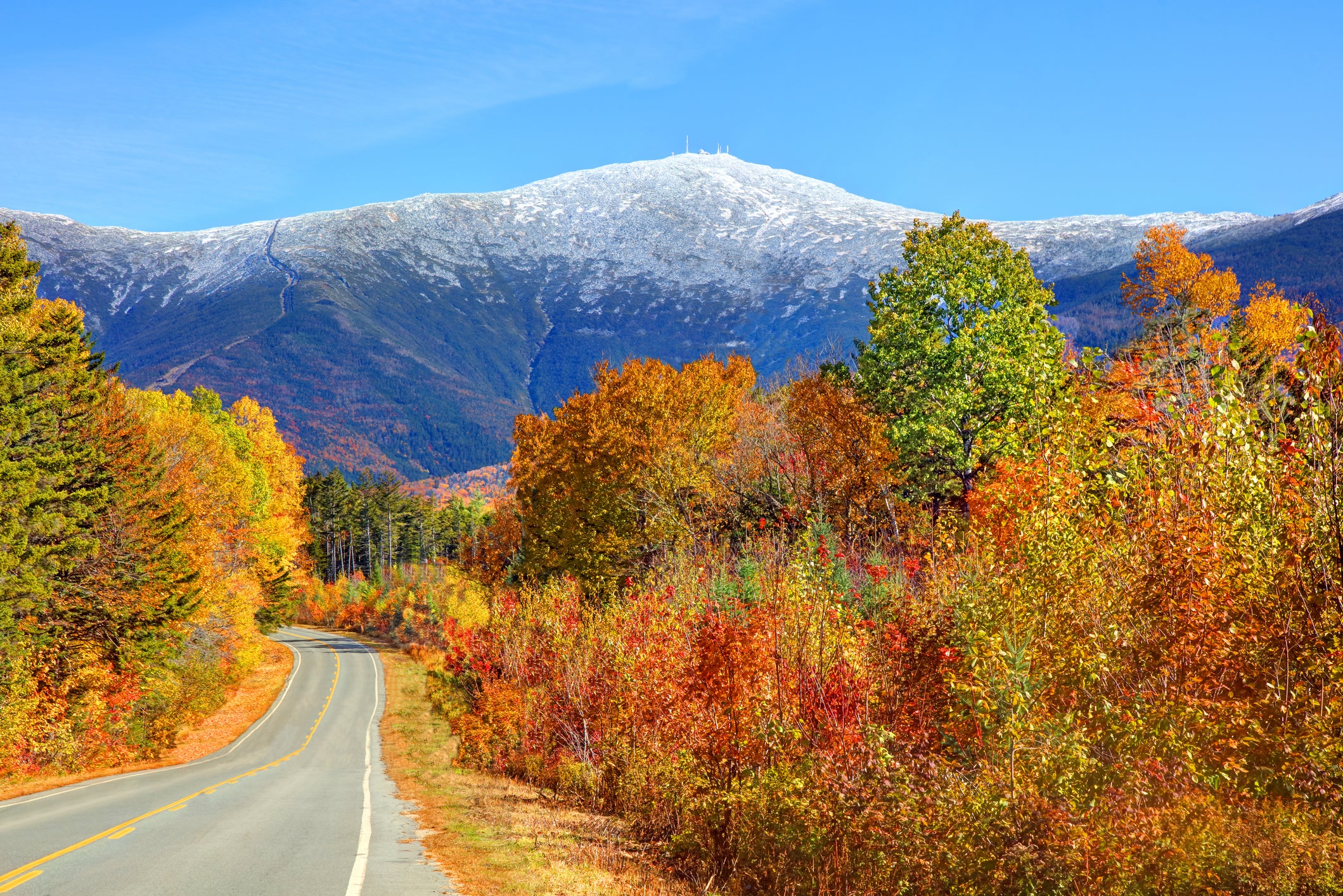 The autumn colours put on a show by late September