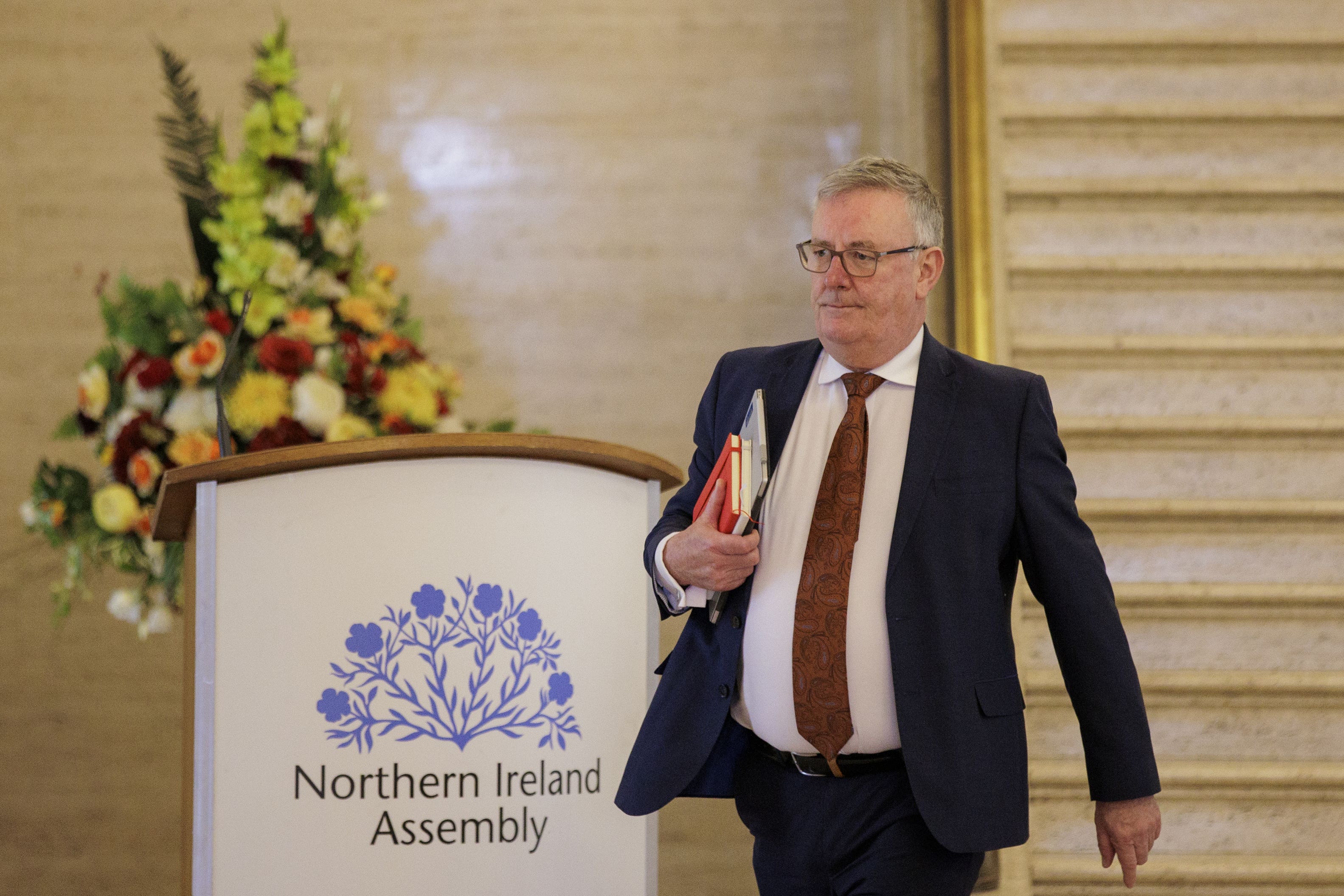 Mike Nesbitt described the health and social care workforce as the backbone of the NHS (Liam McBurney/PA)