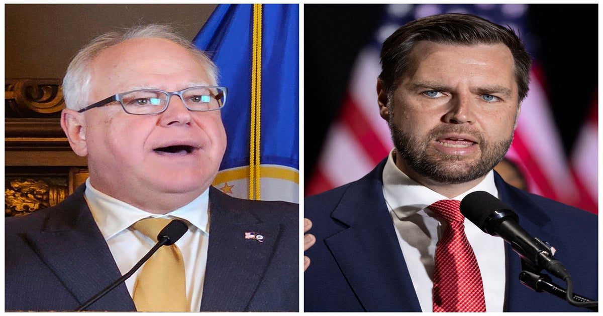 What polling shows about Tim Walz approval from voters compared to JD Vance  | The Independent