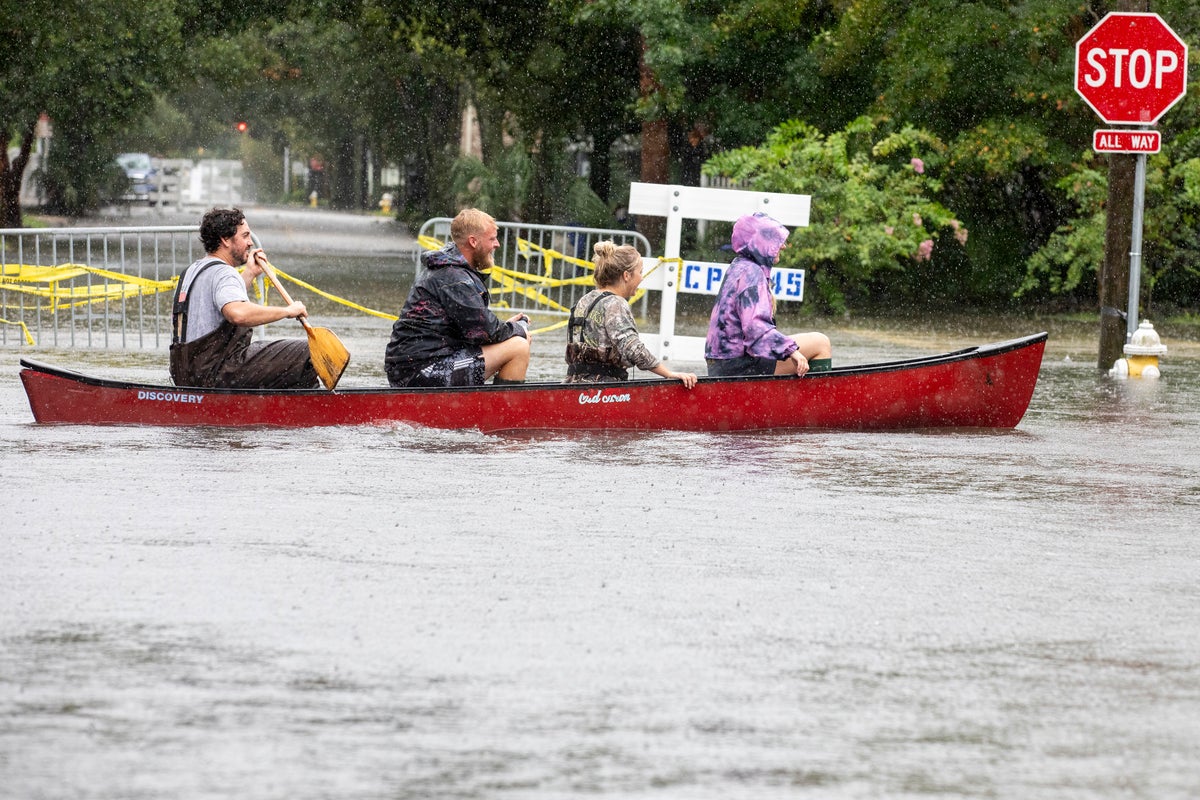 Tropical Storm Debby hits South Carolina with over a foot of rain as ...