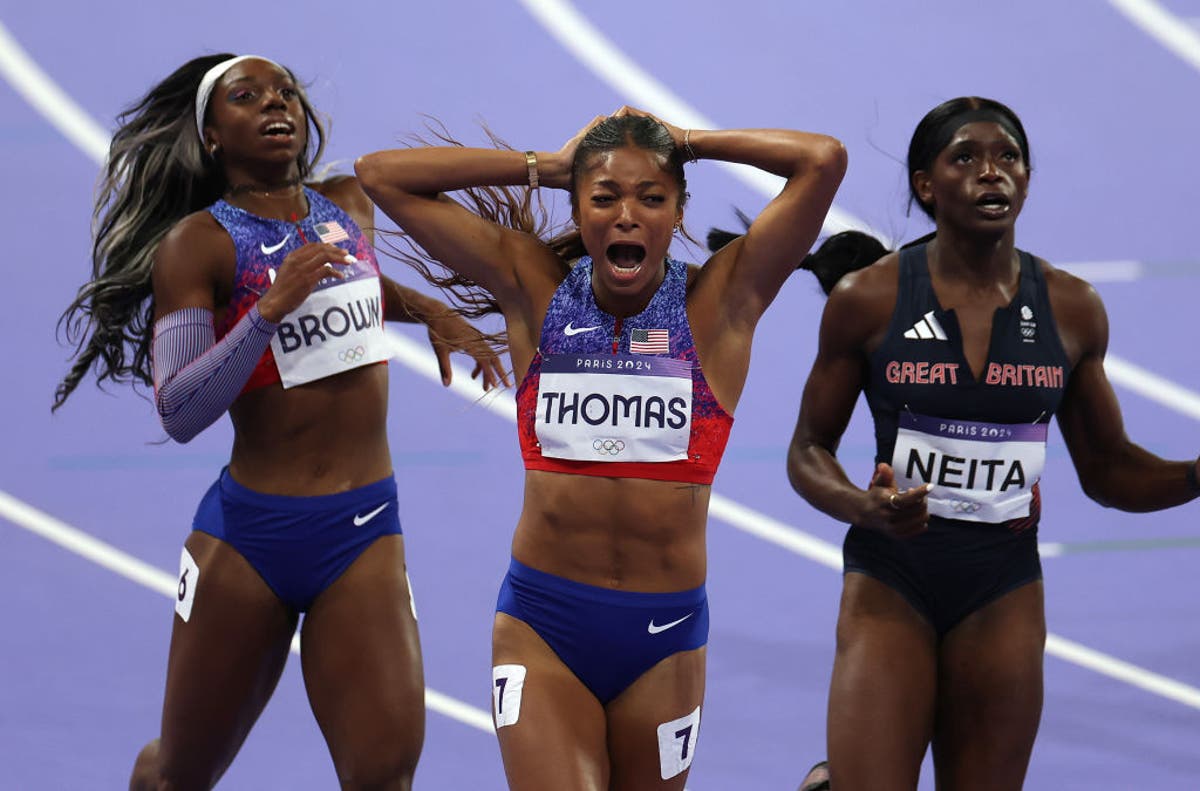 Heartbreak for Dina Asher-Smith and Daryll Neita as Gabby Thomas storms to 200m gold