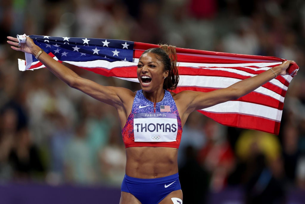 Thomas stormed to a dominant gold to win her first Olympic title