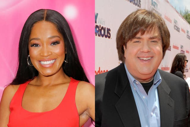 <p>Keke Palmer and former Nickelodeon producer Dan Schneider</p>
