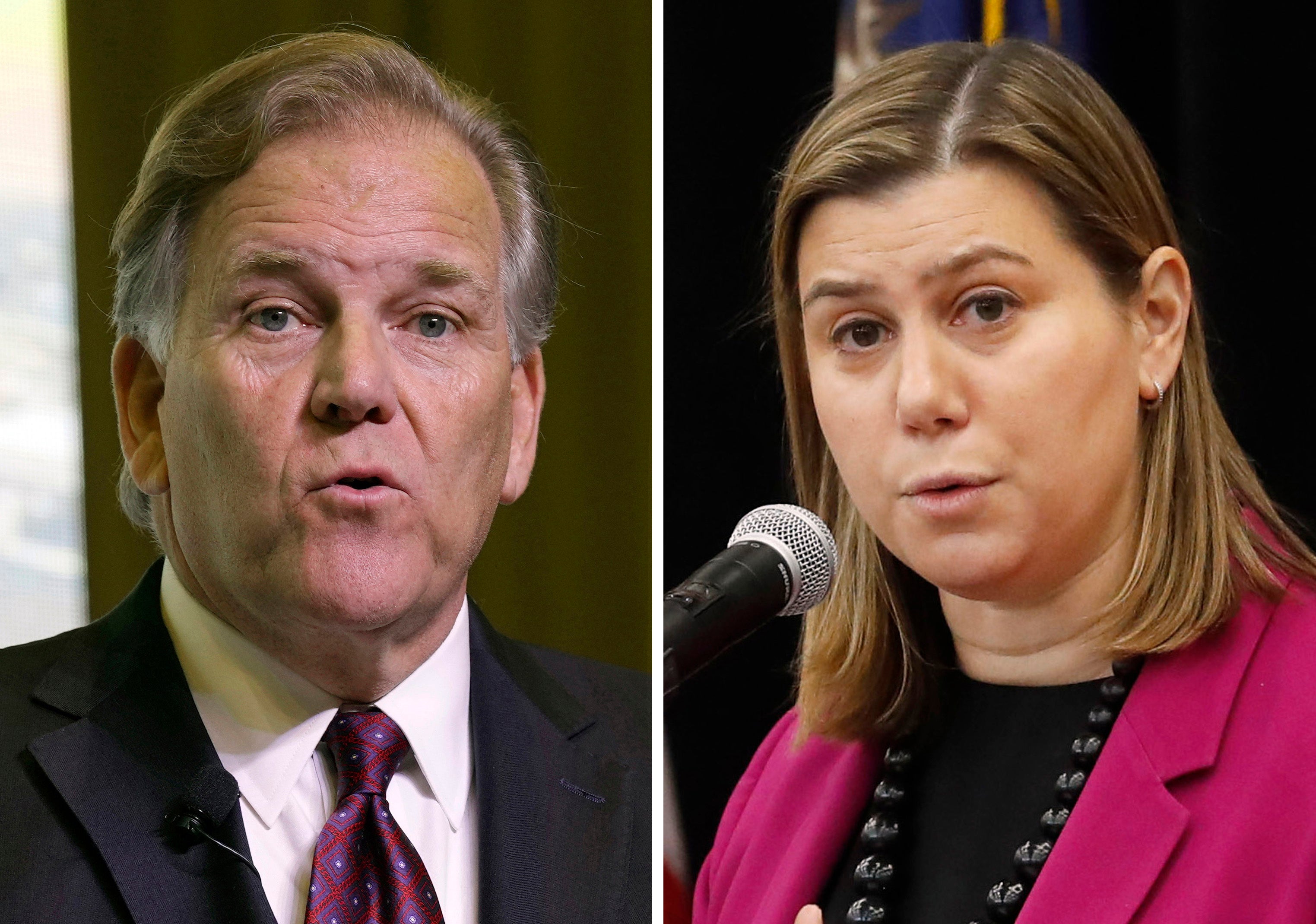 Former representative Mike Rogers and Representative Elissa Slotkin are set to face each other in November election