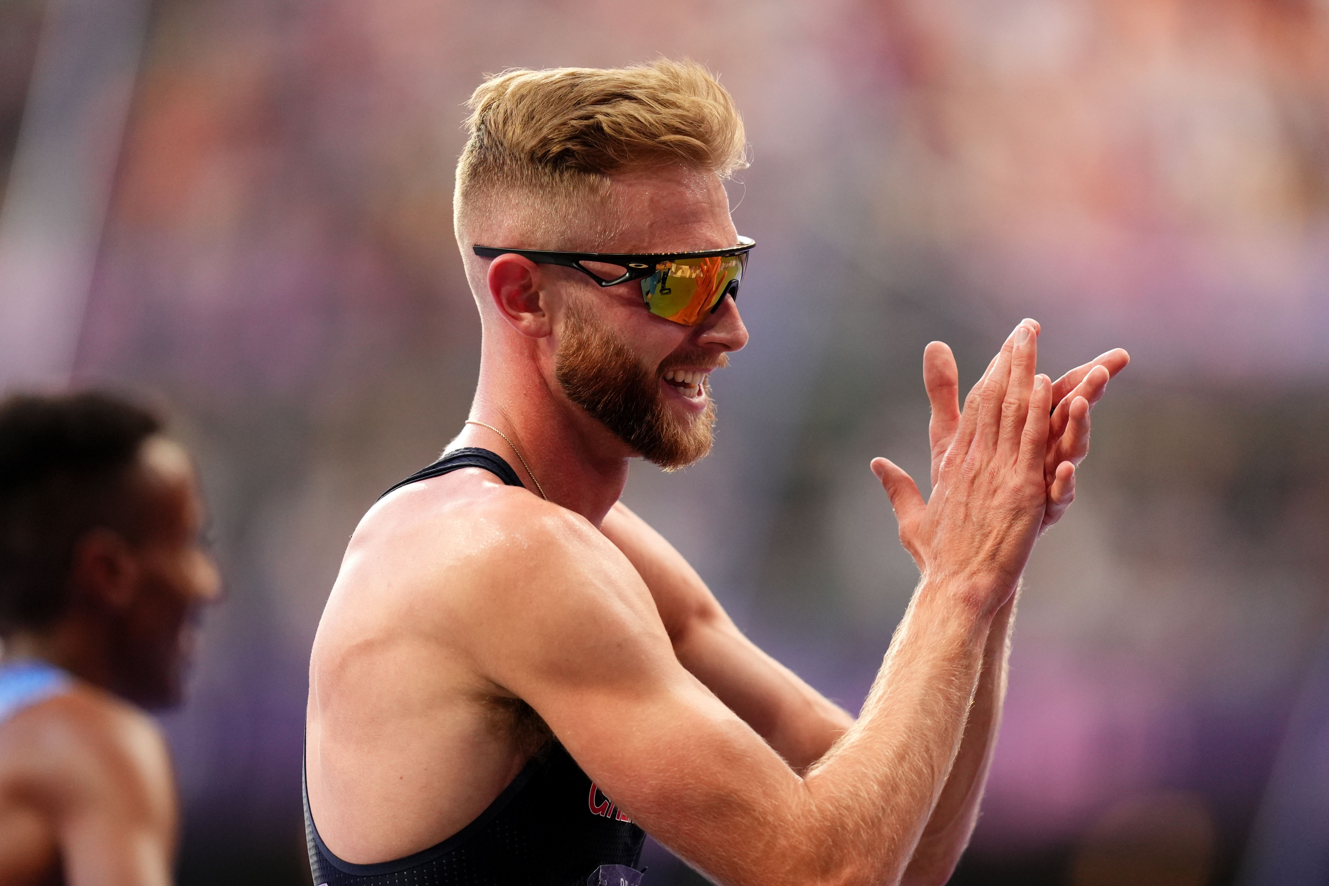 Great Britain’s Josh Kerr following the Men’s 1500m Final at the Stade de France (John Walton/PA)