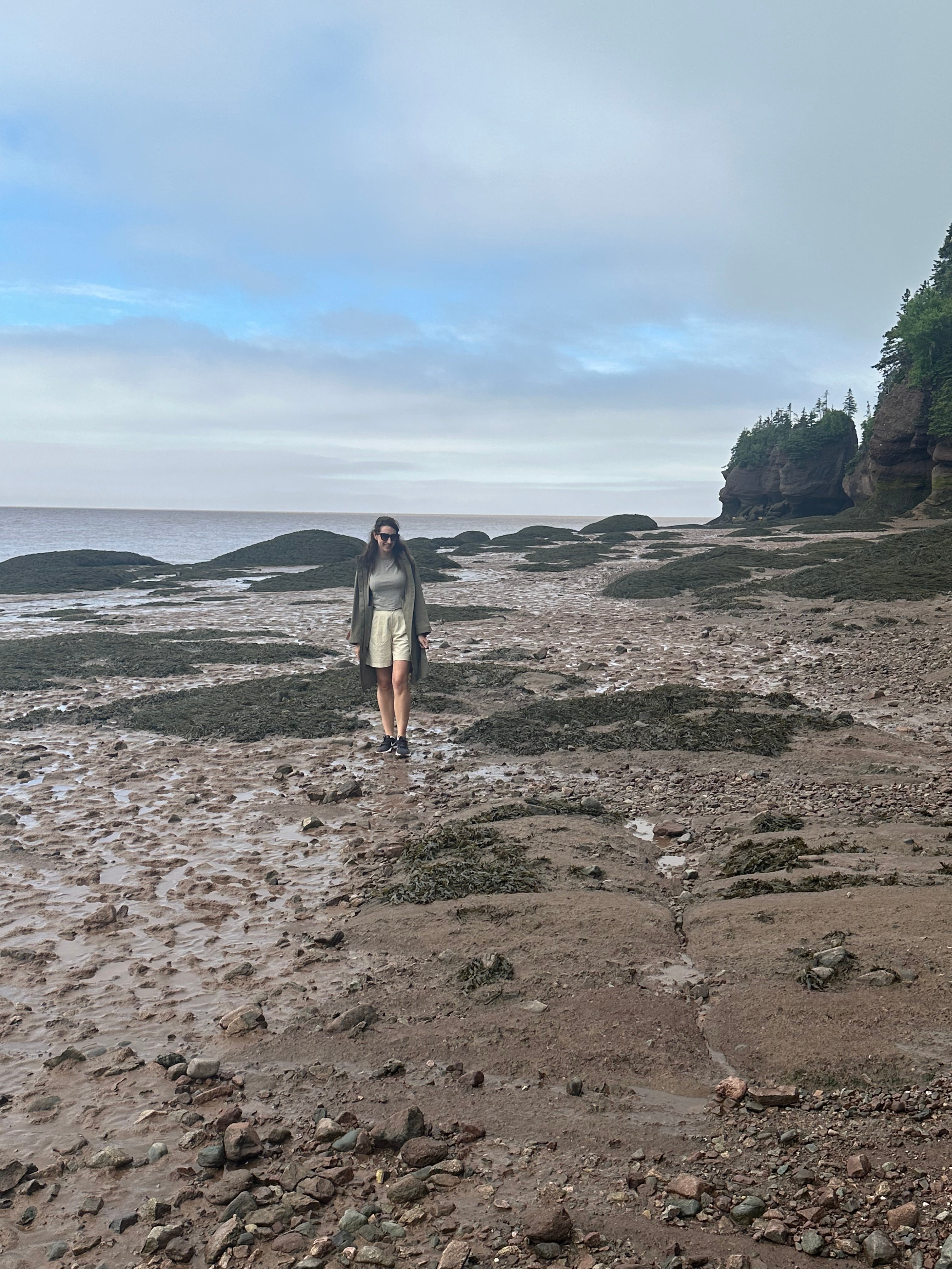 Walking on the Bay of Fundy ‘ocean floor’ (Lauren Taylor/PA)