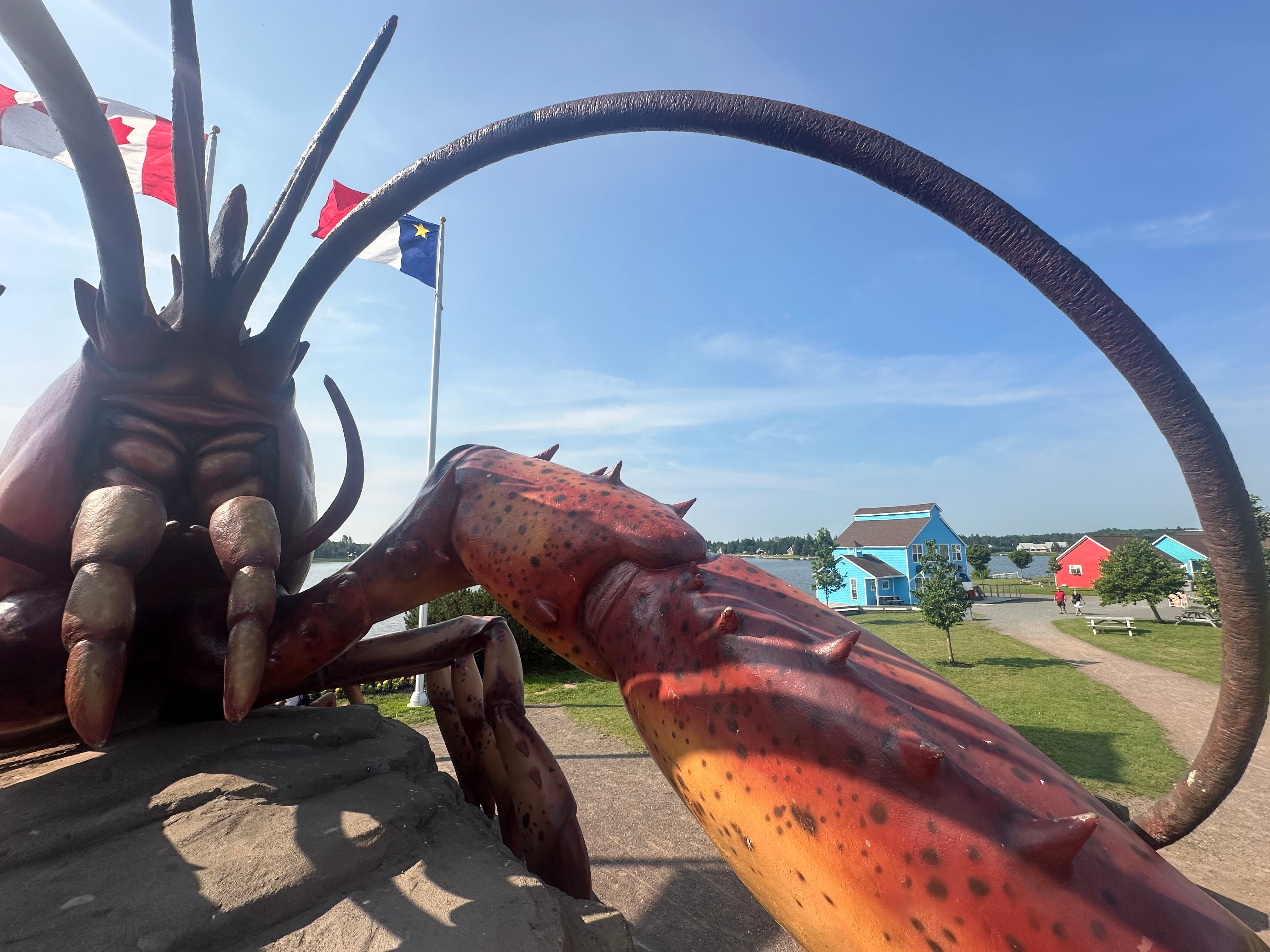 The lobster statue in Shediac (Lauren Taylor/PA)